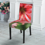 Amaryllis Flower Print Dining Chair Slipcover