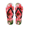 Amaryllis Flower Print Flip Flops