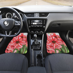 Amaryllis Flower Print Front Car Floor Mats