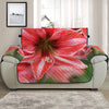 Amaryllis Flower Print Half Sofa Protector