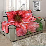 Amaryllis Flower Print Half Sofa Protector