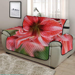 Amaryllis Flower Print Half Sofa Protector