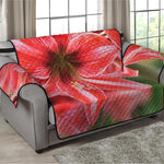 Amaryllis Flower Print Loveseat Protector