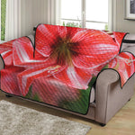 Amaryllis Flower Print Loveseat Protector