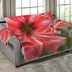 Amaryllis Flower Print Loveseat Protector