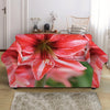 Amaryllis Flower Print Loveseat Slipcover