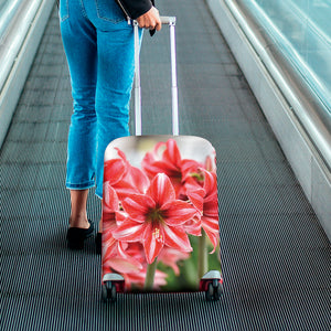 Amaryllis Flower Print Luggage Cover