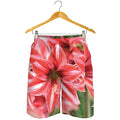 Amaryllis Flower Print Men's Shorts