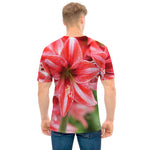 Amaryllis Flower Print Men's T-Shirt