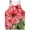 Amaryllis Flower Print Men's Tank Top