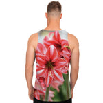 Amaryllis Flower Print Men's Tank Top