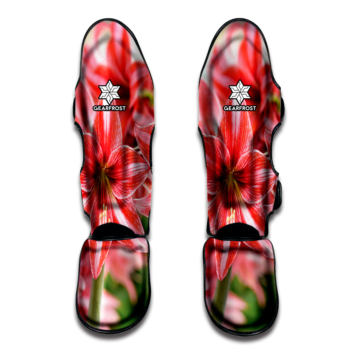 Amaryllis Flower Print Muay Thai Shin Guard