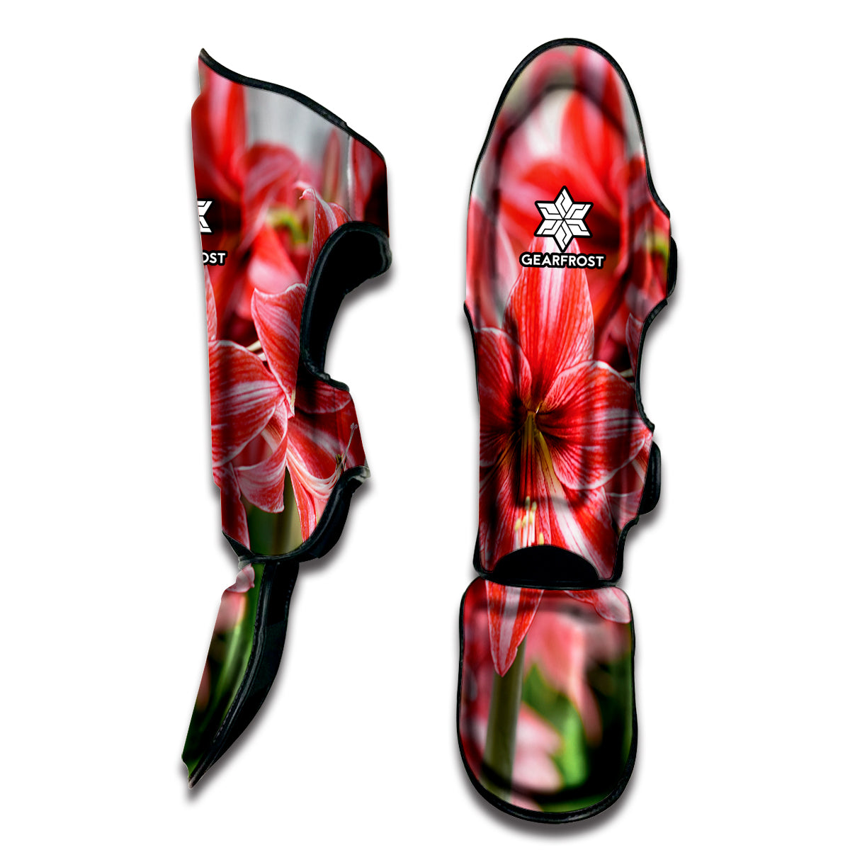 Amaryllis Flower Print Muay Thai Shin Guard