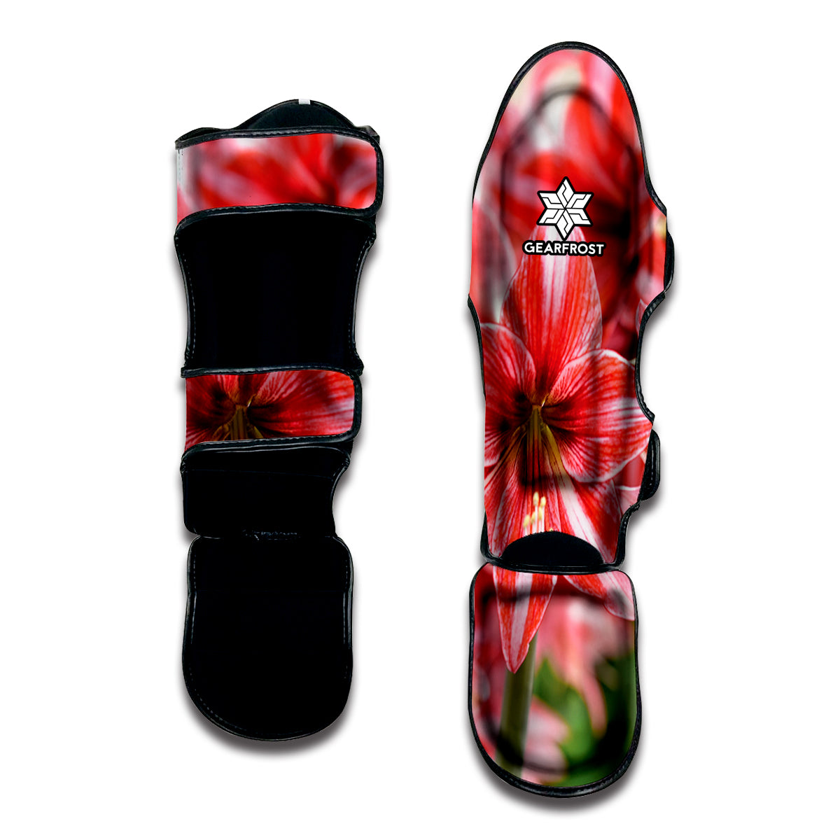 Amaryllis Flower Print Muay Thai Shin Guard