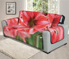 Amaryllis Flower Print Oversized Sofa Protector