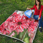 Amaryllis Flower Print Quilt