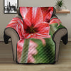 Amaryllis Flower Print Recliner Protector