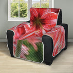 Amaryllis Flower Print Recliner Protector