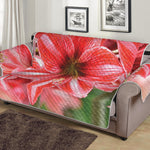 Amaryllis Flower Print Sofa Protector