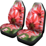 Amaryllis Flower Print Universal Fit Car Seat Covers