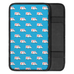 Ambulance Paramedic Car Pattern Print Car Center Console Cover