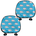 Ambulance Paramedic Car Pattern Print Car Headrest Covers