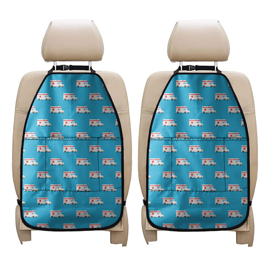 Ambulance Paramedic Car Pattern Print Car Seat Organizers