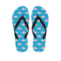 Ambulance Paramedic Car Pattern Print Flip Flops