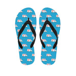 Ambulance Paramedic Car Pattern Print Flip Flops