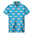 Ambulance Paramedic Car Pattern Print Men's Short Sleeve Shirt
