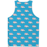 Ambulance Paramedic Car Pattern Print Men's Tank Top