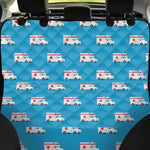 Ambulance Paramedic Car Pattern Print Pet Car Back Seat Cover