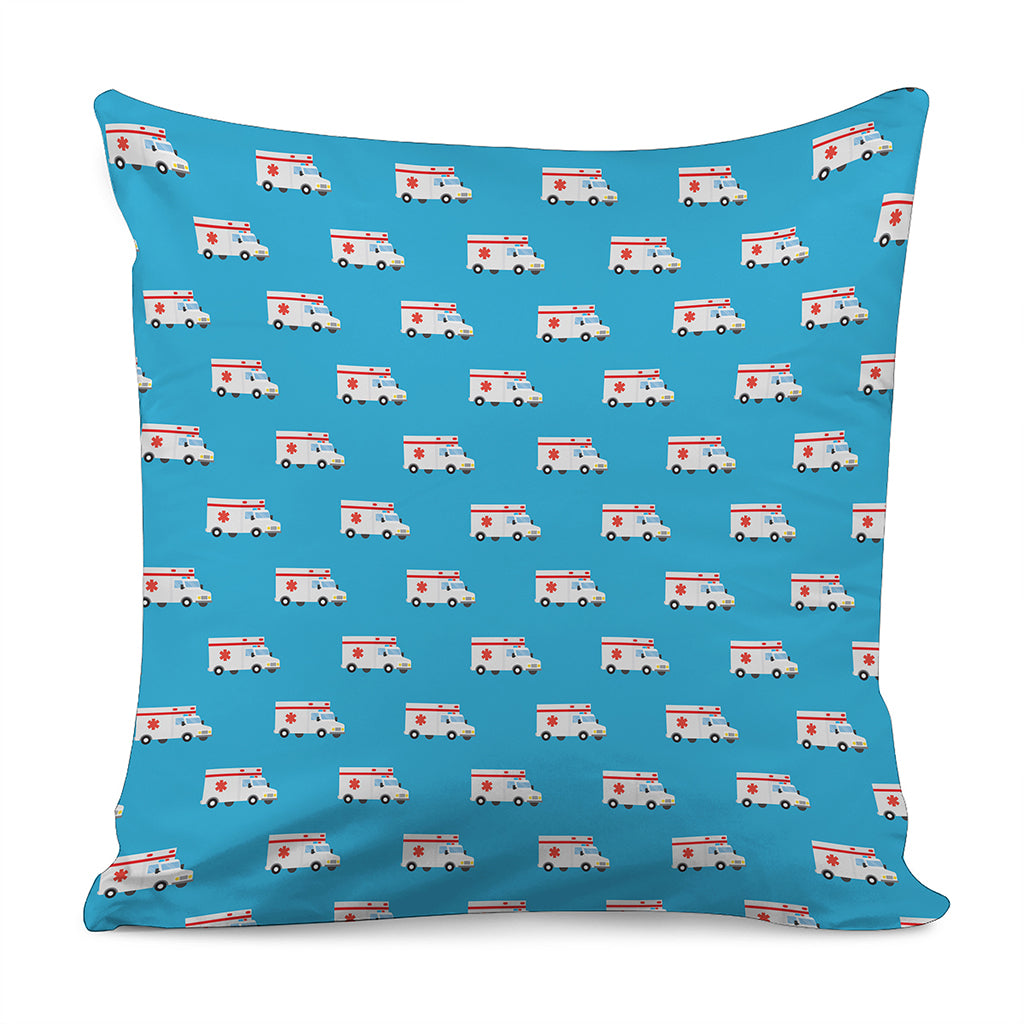 Ambulance Paramedic Car Pattern Print Pillow Cover