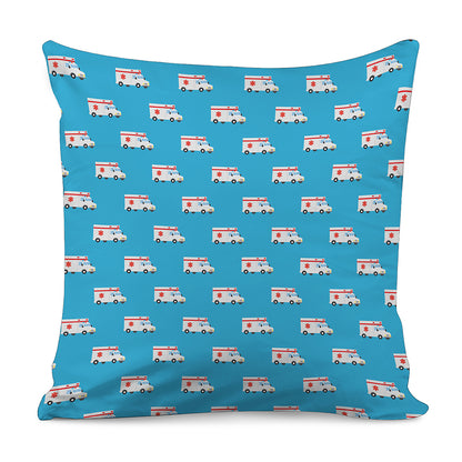 Ambulance Paramedic Car Pattern Print Pillow Cover