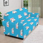 Ambulance Paramedic Car Pattern Print Sofa Cover