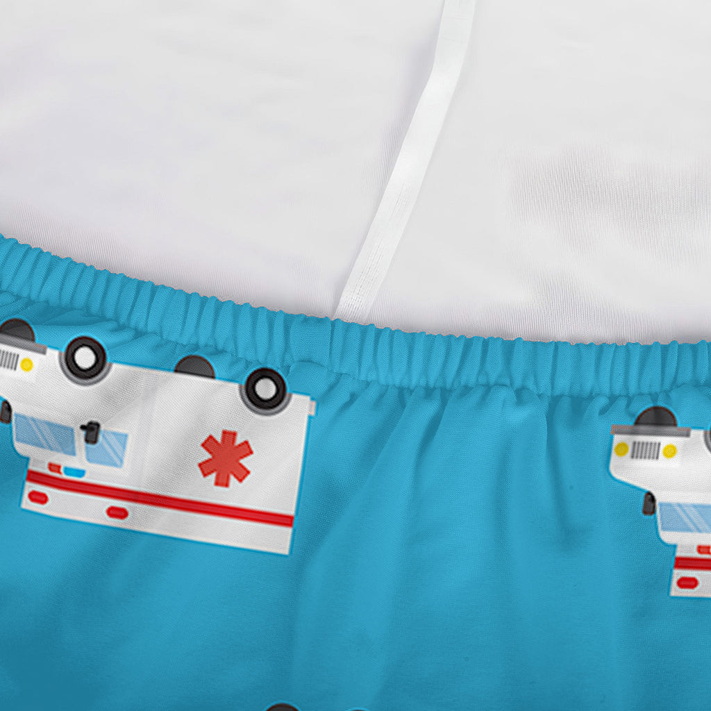 Ambulance Paramedic Car Pattern Print Sofa Cover
