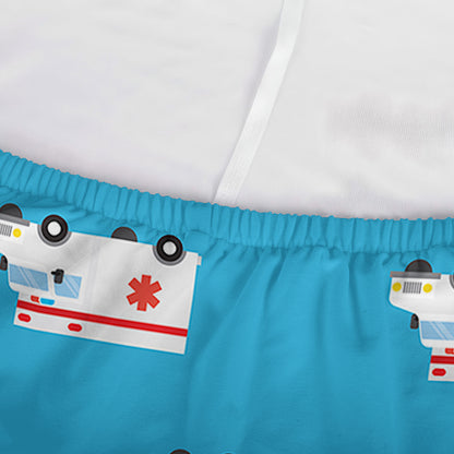 Ambulance Paramedic Car Pattern Print Sofa Cover