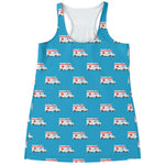 Ambulance Paramedic Car Pattern Print Women's Racerback Tank Top