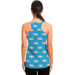 Ambulance Paramedic Car Pattern Print Women's Racerback Tank Top