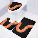 Amel Motley Corn Snake Print 3 Piece Bath Mat Set