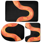 Amel Motley Corn Snake Print 3 Piece Bath Mat Set