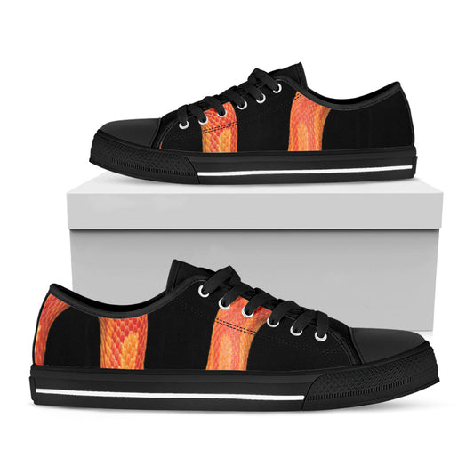 Amel Motley Corn Snake Print Black Low Top Shoes 