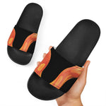 Amel Motley Corn Snake Print Black Slide Sandals