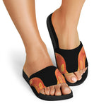 Amel Motley Corn Snake Print Black Slide Sandals