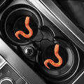 Amel Motley Corn Snake Print Car Coasters