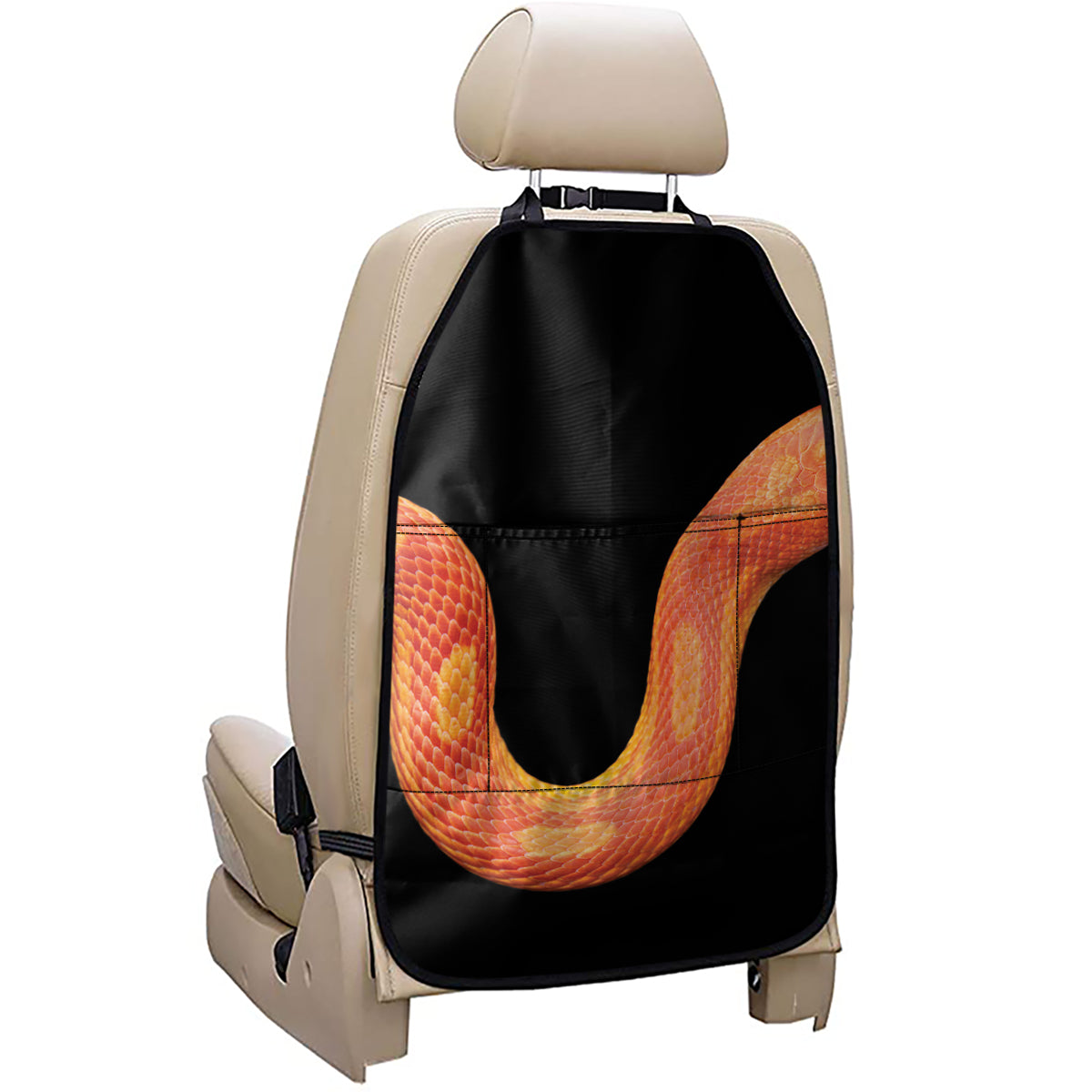 Amel Motley Corn Snake Print Car Seat Organizers