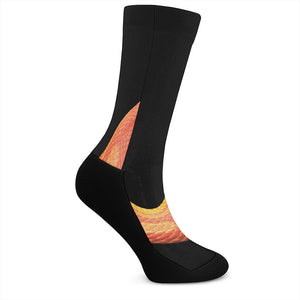 Amel Motley Corn Snake Print Crew Socks