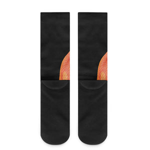 Amel Motley Corn Snake Print Crew Socks