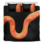 Amel Motley Corn Snake Print Duvet Cover Bedding Set