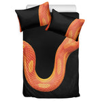 Amel Motley Corn Snake Print Duvet Cover Bedding Set